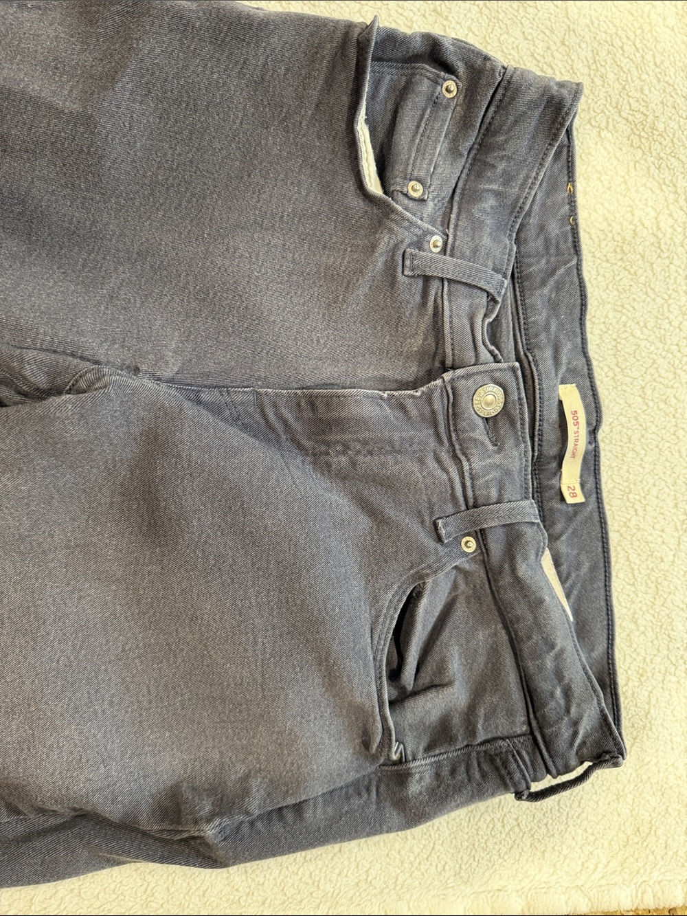 Levi's Slim Womens Jeans in Charcoal Blueish gray